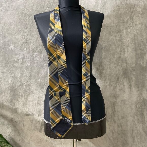 Lands' End Men's Silk paisley /silk wool plaid Ties Lot Of 2 Handsewn in USA - Picture 13 of 15